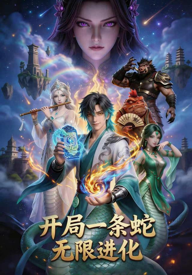 开局一条蛇，无限进化 2026 短剧 海报